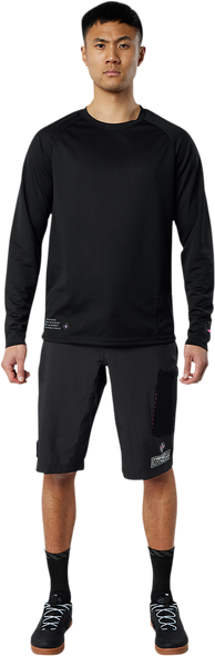 MUC-OFF USA Riders Long-Sleeve Jersey - Black - XL 20368