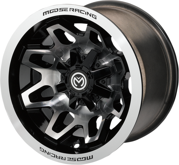 MOOSE UTILITY 416X Wheel - Front/Rear - Machined Black - 15x7 - 4/110 - 5+2 416MO157110GBMF