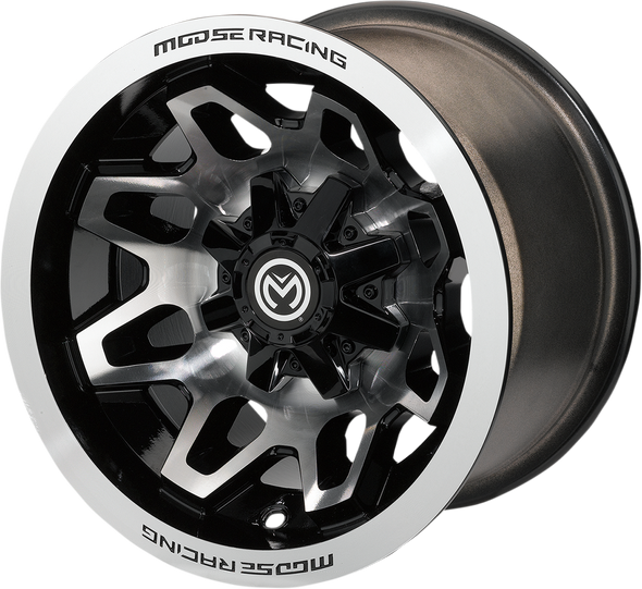 MOOSE UTILITY 416X Wheel - Front/Rear - Machined Black - 15x7 - 4/156 - 5+2 416MO157156GBMF
