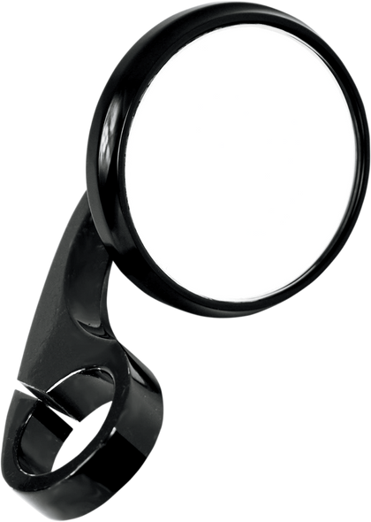 TODD'S CYCLE Shooter Mirror - 1" - Blacktop 0640-0749