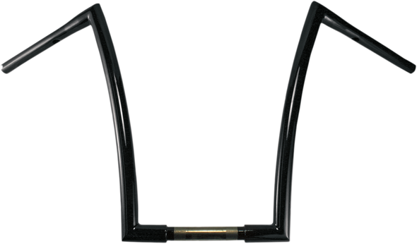 TODD'S CYCLE Handlebar - Strip - 1-1/4" - 10" Rise - Black 0601-2717