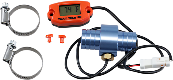 TRAIL TECH Universal Temperature Meter - Surface Mount - Orange - 22 mm 743-EH2