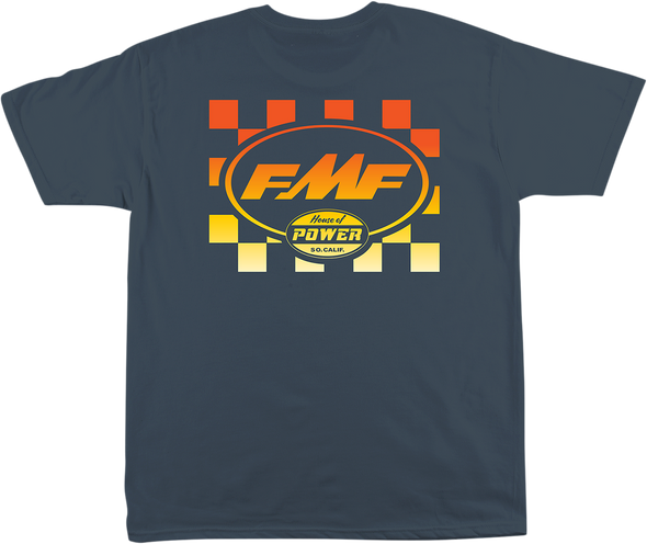 FMF Faded Checkers T-Shirt - Blue - Medium SP22118903BLMD