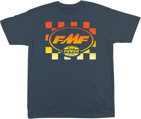 FMF Faded Checkers T-Shirt - Blue - Small SP22118903BLSM