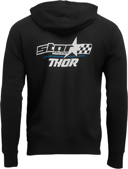 THOR Star Racing Champ Zip-Up Fleece - Black - Small 3050-5959