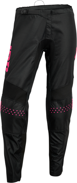 THOR Women's Sector Minimal Pants - Black/Pink - 7/8 2902-0308