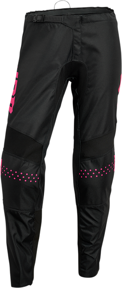 THOR Women's Sector Minimal Pants - Black/Pink - 3/4 2902-0306