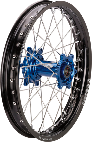 MOOSE RACING SX-1 Complete Wheel - Rear - Black Wheel/Blue Hub - 18"x2.15" - Yamaha YR-21518-BKBU