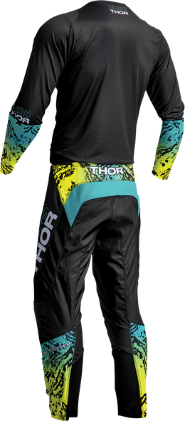 THOR Youth Sector Atlas Jersey - Black/Teal - 2XS 2912-2209