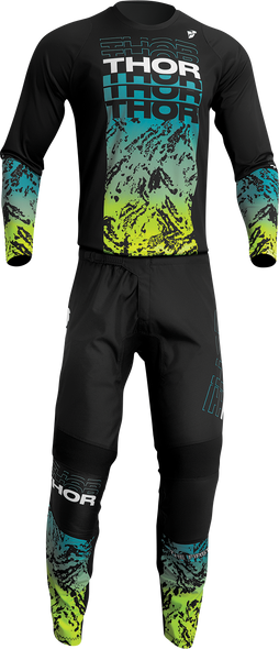 THOR Sector Atlas Jersey - Black/Teal - Small 2910-7053