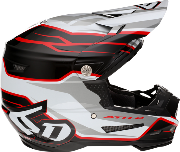 6D HELMETS ATR-2 Helmet - Phase - White Red - 2XL 12-2839