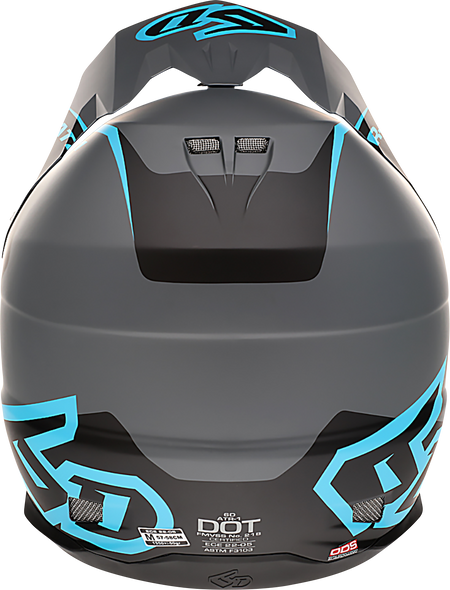 6D HELMETS ATR-1 Helmet - Stealth - Cyan - Small 10-4625