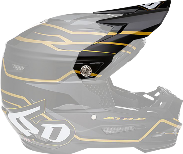 6D HELMETS ATR-2 Visor - Phase - Black Gold 72-6102