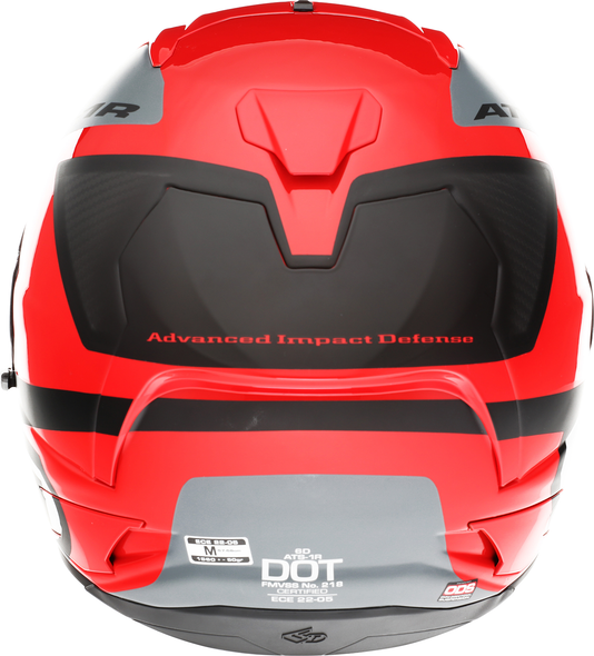 6D HELMETS ATS-1R Helmet - Wyman - Red/Gray - Large 30-0737