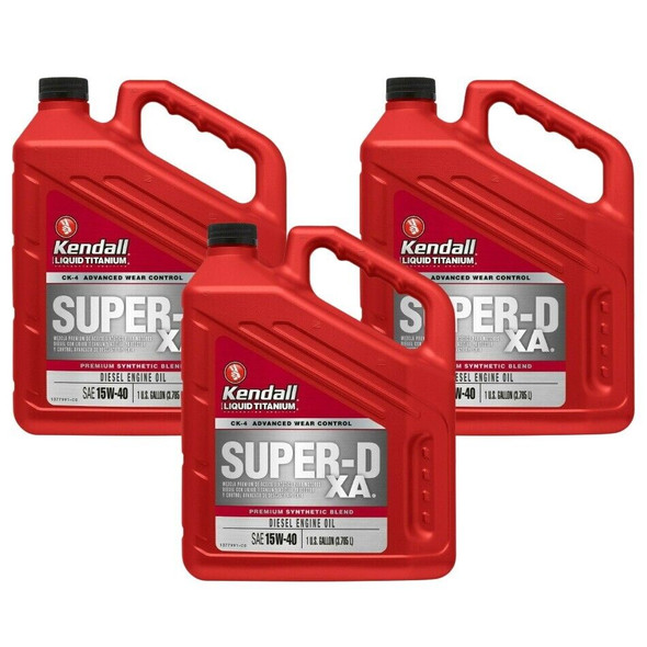 Kendall Super-D XA CK-4 15W40 Diesel Engine Oil 1 Gallon - J J Motorsports