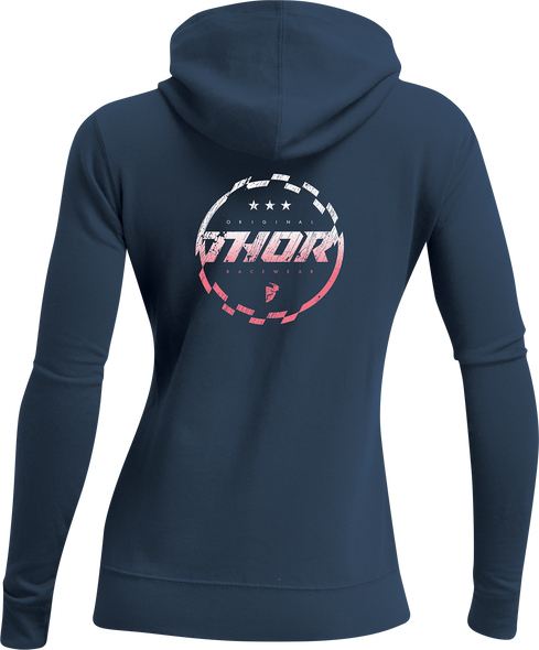 THOR Women's Halo Zip-Up Hooded Sweatshirt - Navy - Small 3051-1187