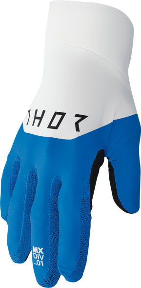 THOR Agile Rival Gloves - Blue/White - Medium 3330-7239