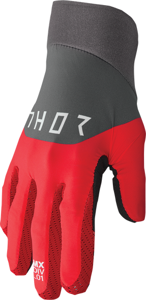 THOR Agile Rival Gloves - Red/Charcoal - XS 3330-7225