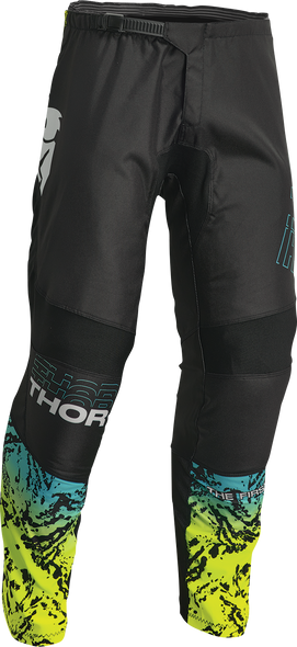 THOR Youth Sector Atlas Pants - Black/Teal/Acid - 26 2903-2187