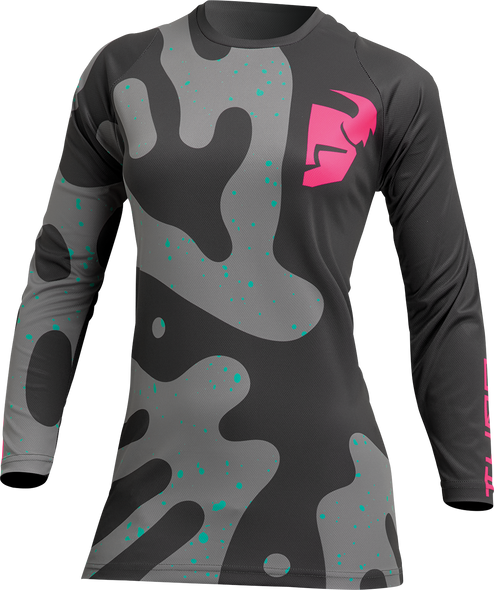 THOR Women's Sector Disguise Jersey - Gray/Pink - XS 2911-0257