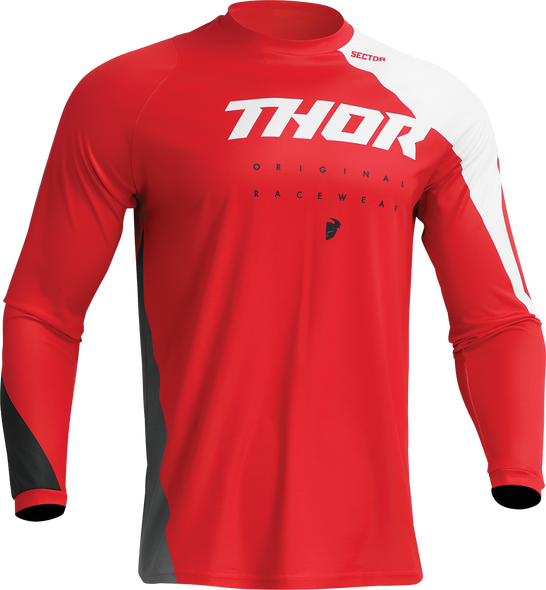THOR Youth Sector Edge Jersey - Red/White - XS 2912-2246
