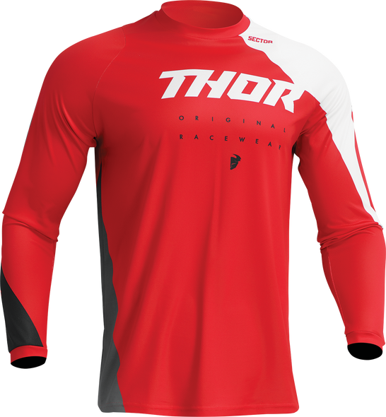 THOR Youth Sector Edge Jersey - Red/White - 2XS 2912-2245