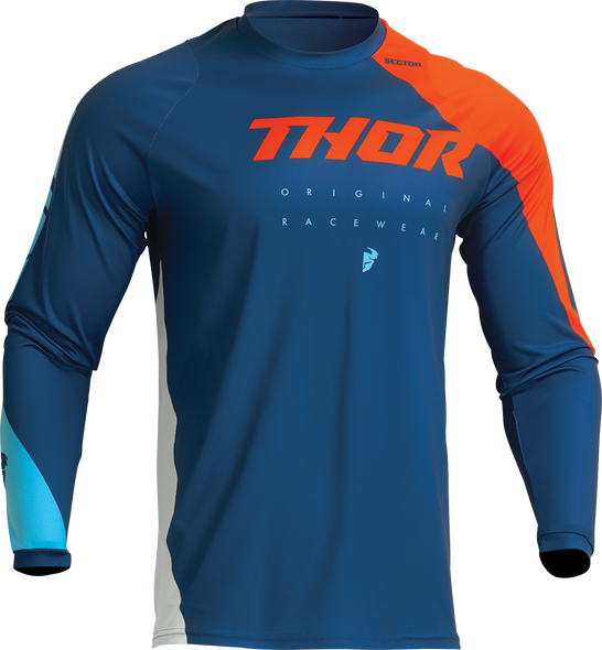 THOR Youth Sector Edge Jersey - Navy/Orange - XL 2912-2244