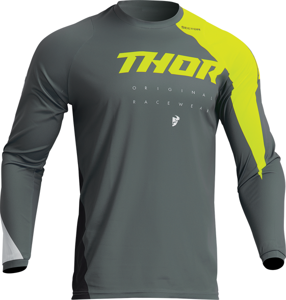 THOR Youth Sector Edge Jersey - Gray/Acid - XL 2912-2238
