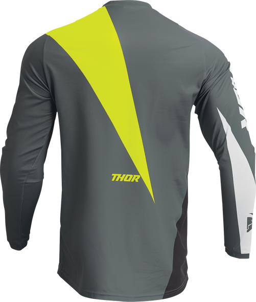 THOR Youth Sector Edge Jersey - Gray/Acid - XS 2912-2234