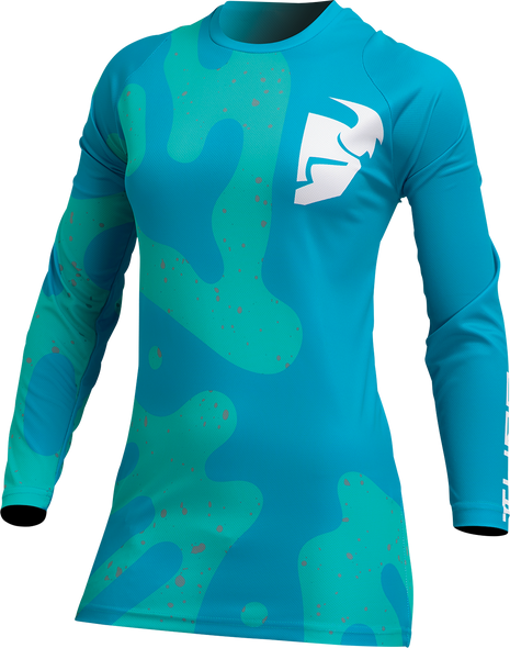 THOR Women's Sector Disguise Jersey - Teal/Aqua - Small 2911-0263