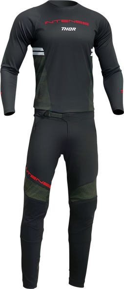 THOR Intense Assist Berm Long-Sleeve Jersey - Black/Camo - Large 5020-0225