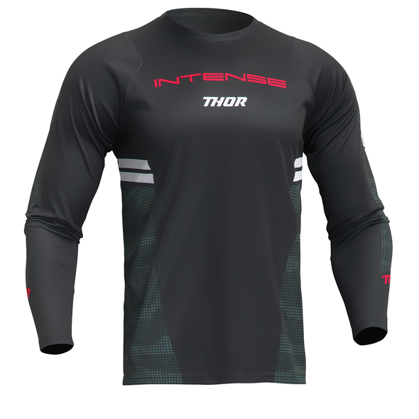 THOR Intense Assist Berm Long-Sleeve Jersey - Black/Camo - Small 5020-0223