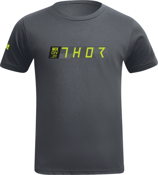 THOR Youth Tech T-Shirt - Charcoal - XS 3032-3587
