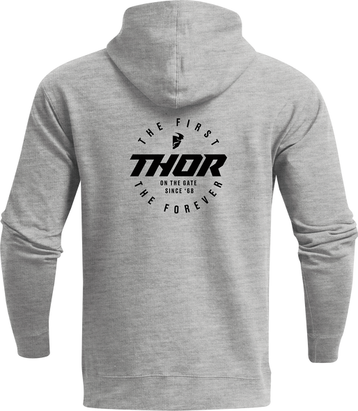 THOR Stadium Zip-Up Hooded Sweatshirt - Heather Gray - Large 3050-6326