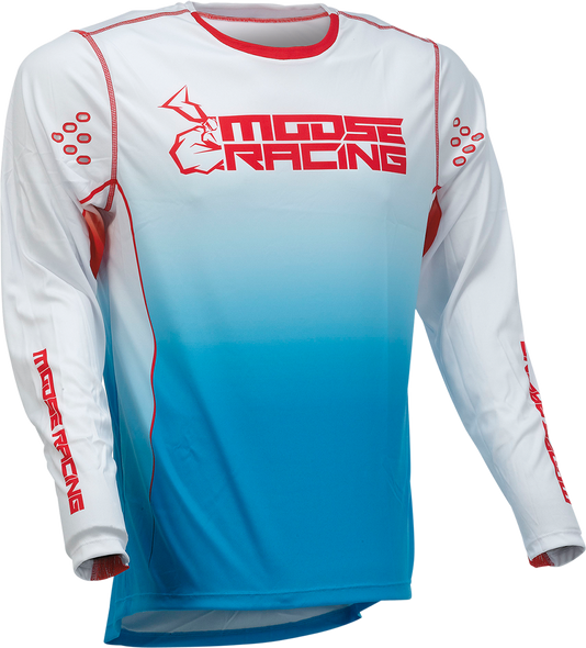 MOOSE RACING Agroid Jersey - Red/White/Blue - Large 2910-6990