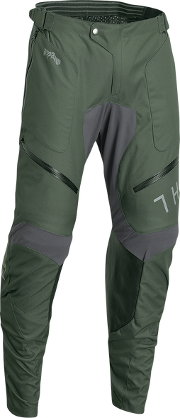 THOR Terrain In-the-Boot Pants - Army Green/Charcoal - 40 2901-10435