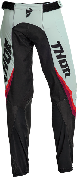 THOR Women's Pulse Rev Pants - Black/Mint - 7/8 2902-0326