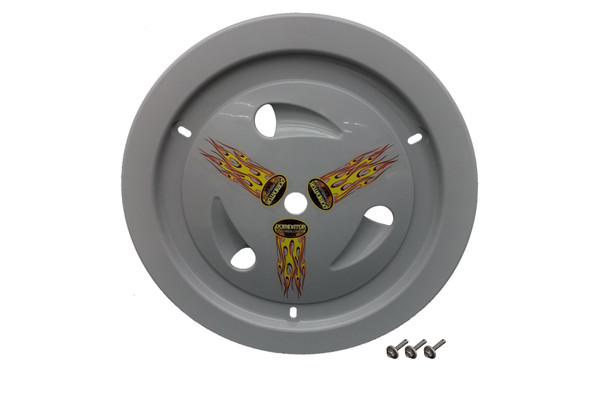 wheel cover bolt-on gray real style 1007-b-gry