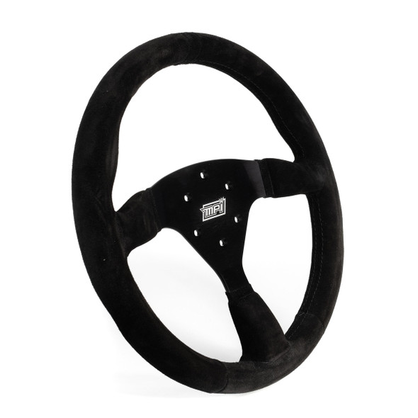 track day steering wheel 14in full black flat mpi-f2-14-b