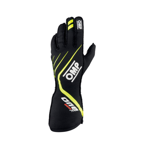 one evo x gloves black flo yellow size xs ib771ngixs