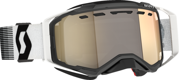 SCOTT Prospect Snow Cross Goggle - Premium Black/White - Light Sensitive Bronze Chrome 278603-7702245