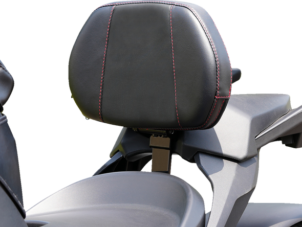 SHOW CHROME Grande Backrest - Driver - Ballistic Red Stitch - Ryker '19-'23 41-416GCRED