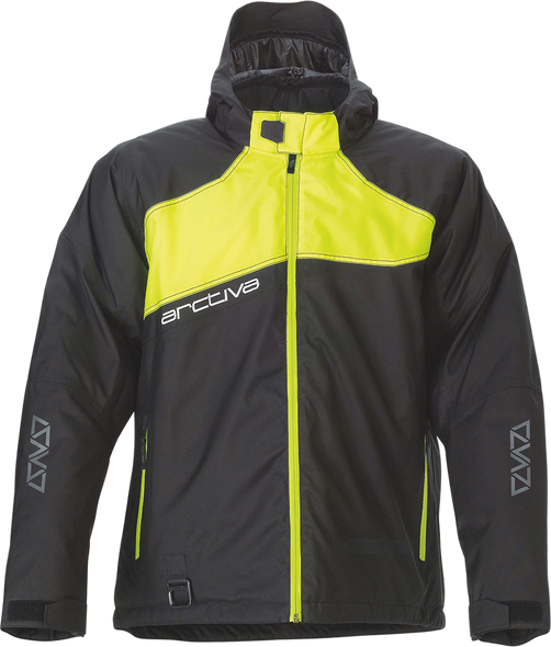 ARCTIVA Pivot 5 Hooded Jacket - Black/Hi-Vis - Small 3120-2068