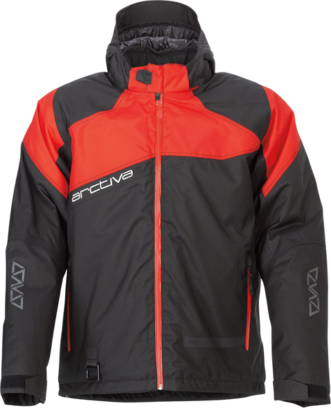 ARCTIVA Pivot 5 Hooded Jacket - Black/Red - 2XL 3120-2066