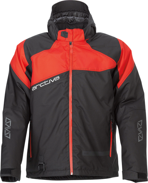 ARCTIVA Pivot 5 Hooded Jacket - Black/Red - XL 3120-2065