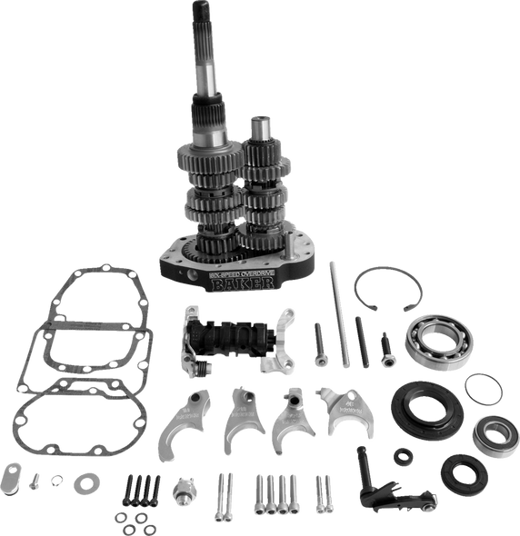 BAKER DRIVETRAIN 6-Speed Gear Set - Black OD6-401S-03