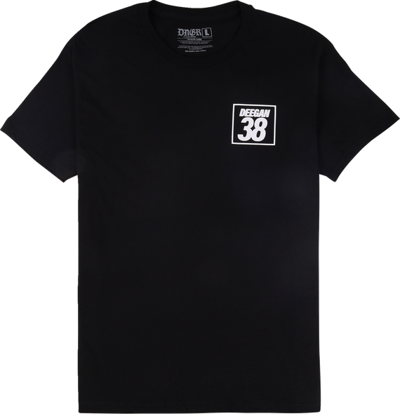 Deegan Apparel Holeshot T-Shirt - Black - Large DMTSS3027BLKL