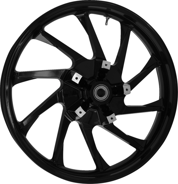 COASTAL MOTO Wheel - Hurricane 3D - Front - Dual Disc/without ABS - Black 3D-HUR213SB