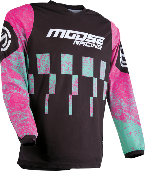 MOOSE RACING Qualifier Jersey - Pink/Teal - 4XL 2910-7524