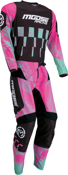 MOOSE RACING Qualifier Jersey - Pink/Teal - Large 2910-7520